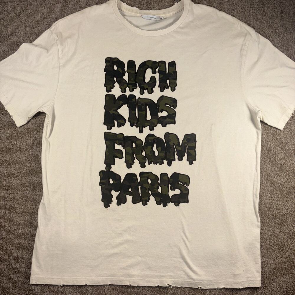 Eleven Paris Rich Kids From Paris T-shirt Oversized Medium Streetwear Rare Cool